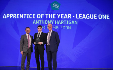 Anthony Hartigan Claims LFE League One Apprentice of the Year Award