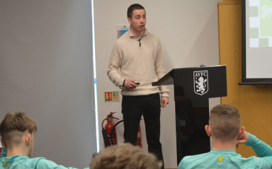 Aston Villa Apprentices Learn That Anything Is Possible From Charlie Fogarty MBE