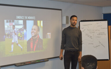 Thompson Tells His Inspirational Story To LFE Apprentices