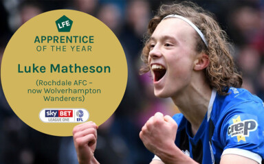 Luke Matheson | LFE League One Apprentice of the Year 2020